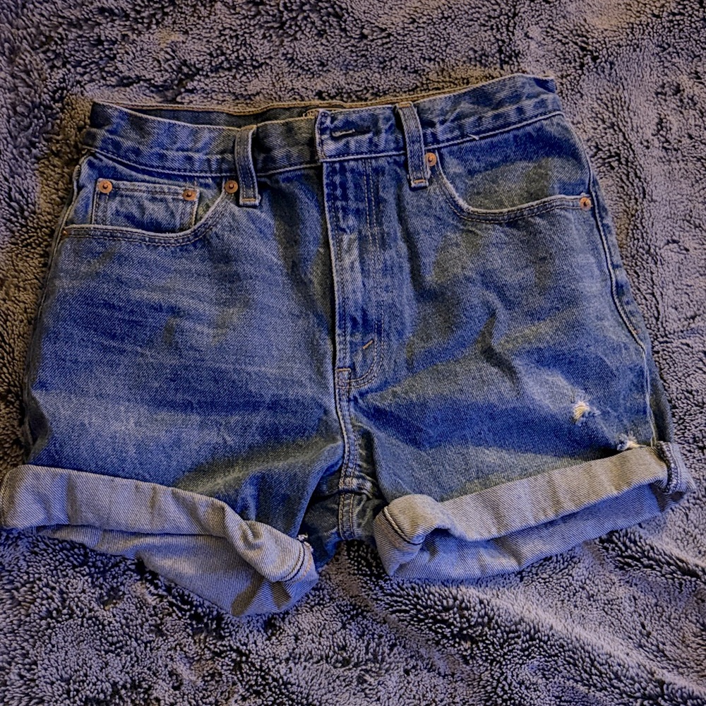 Abercrombie & Fitch Denim Blue Women's Shorts
